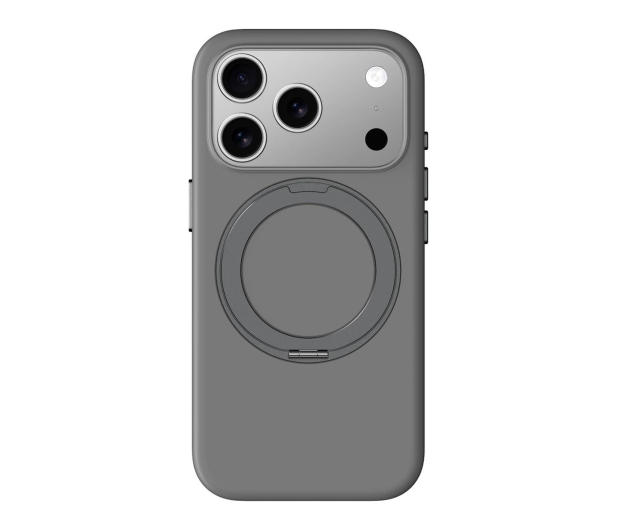 AmazingThing Cloudie na iPhone 17 Pro z podstawką - szare - 1526891 - zdjęcie 2